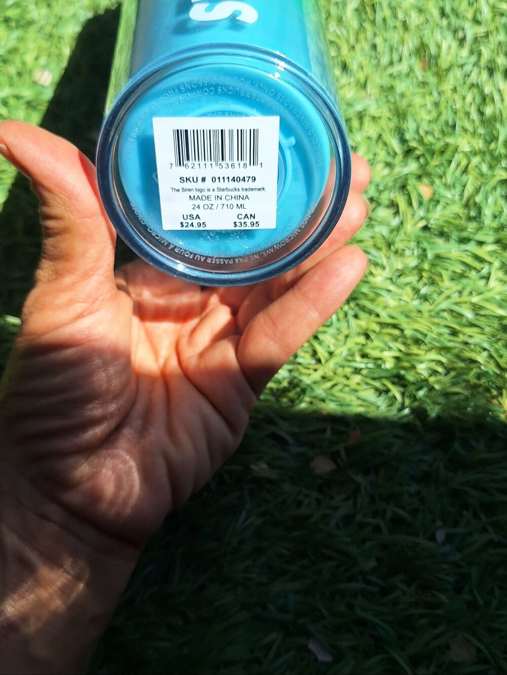 NWT Starbucks Spring 2023 Blossom Color Changing Venti Tumbler blue-&-green - Picture 5 of 6